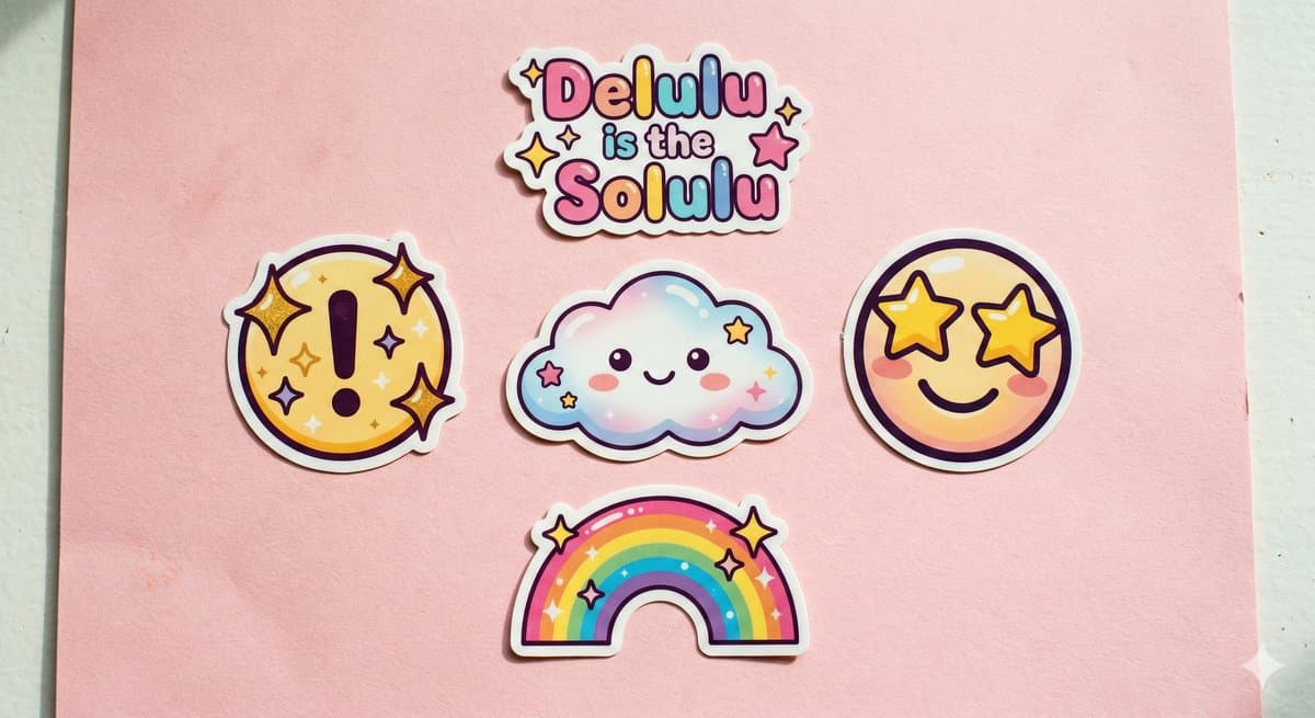 Delulu is the Solulu Sticker Pack